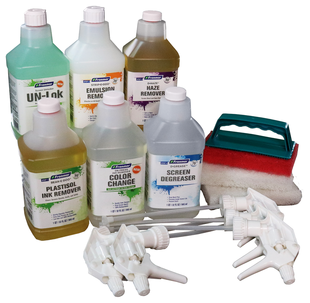Franmar Textile Trial Kit– Tech Support Screen Printing Supplies